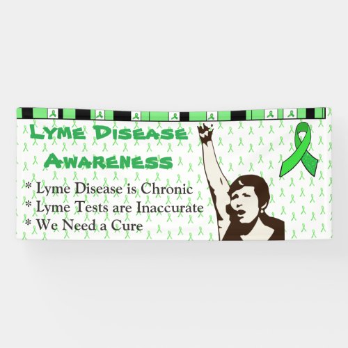 Lyme Disease Awareness Protest Sign Banner