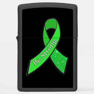 Lyme Disease Awareness Ribbon "Be Strong" Zippo Lighter