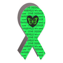 Lyme Disease Awareness Ribbon Butterfly Car Magnet