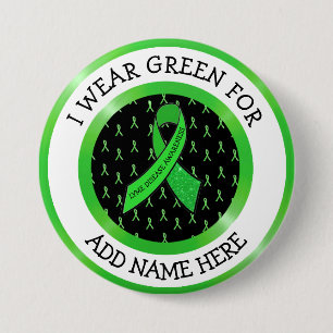 Lyme Disease Awareness Ribbon Support Button