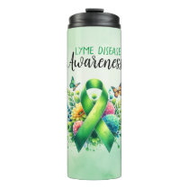 Lyme Disease Awareness Ribbon Thermal Tumbler