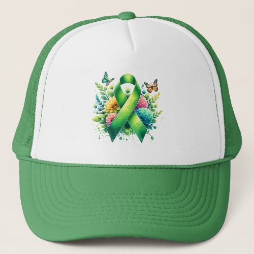 Lyme Disease Awareness Ribbon Trucker Hat