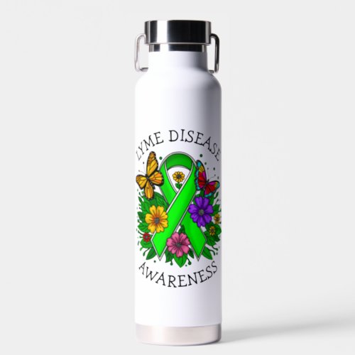 Lyme Disease Awareness Ribbon Water Bottle