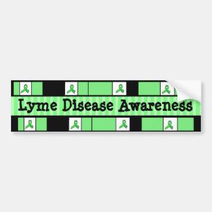 Lyme Disease Awareness Ribbons Bumper Sticker