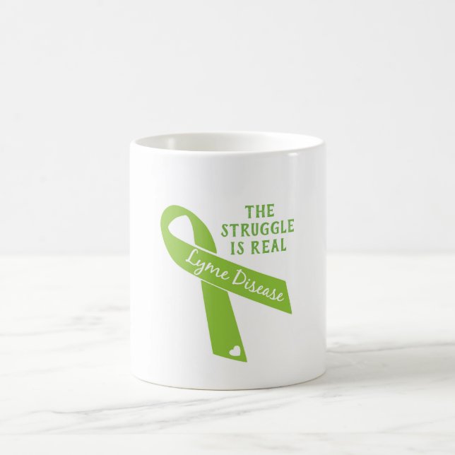 Lyme Disease Awareness - The Struggle Is Real Coffee Mug (Center)