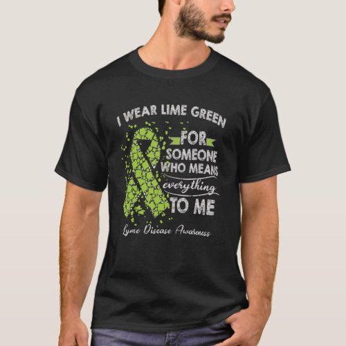 Lyme Disease Awareness Warrior Support Survivor  T_Shirt
