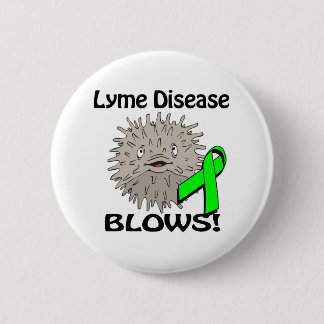 Lyme Disease Blows Awareness Design Pinback Button