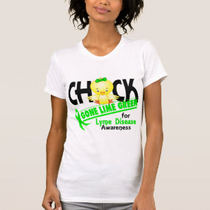 Lyme Disease Chick Gone Lime Green 2 T-Shirt