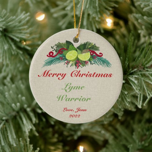 Lyme Disease Christmas Ornament Gift lymedisease 