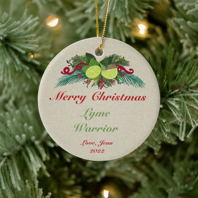 Lyme Disease Christmas Ornament Gift #lymedisease  (Tree)
