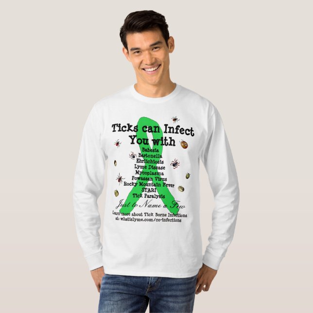 Lyme Disease & Co Infections Awareness Shirt (Front Full)
