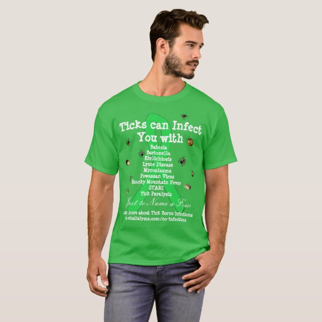 Lyme Disease & Co Infections Awareness Shirt (Front Full)