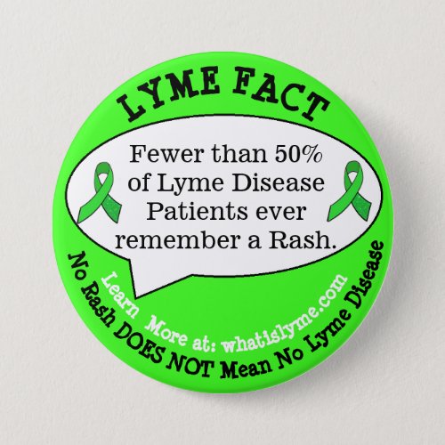 Lyme Disease Fact Buttons for Awareness Events