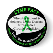 Lyme Disease Fact Buttons for Awareness Events