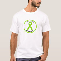 Lyme Disease Fighter Ribbon White Men's T-Shirt