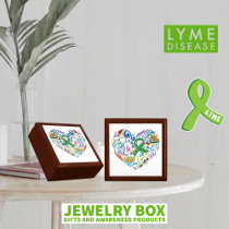 Lyme Disease Gift Jewelry Wooden Box #lyme