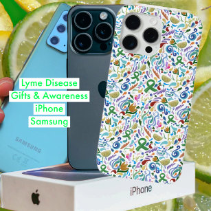 Lyme Disease Gifts, Green Ribbon Awareness iPhone 13 Mini Case