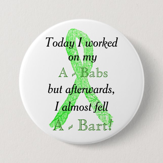 Lyme Disease Humor Button (Front)