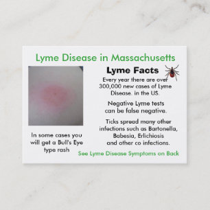 Lyme Disease in Massachusetts Information Cards