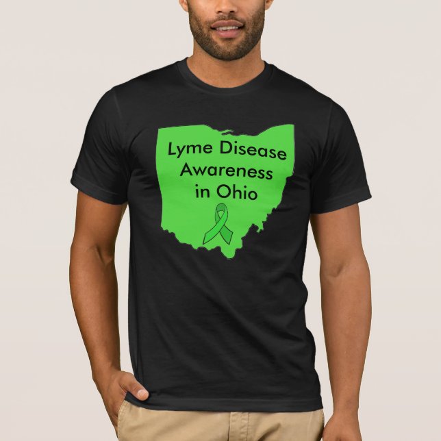 Lyme Disease in Ohio Awareness Ribbon Shirt (Front)