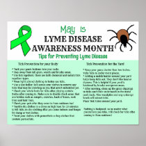 Lyme Disease Prevention Educational Poster