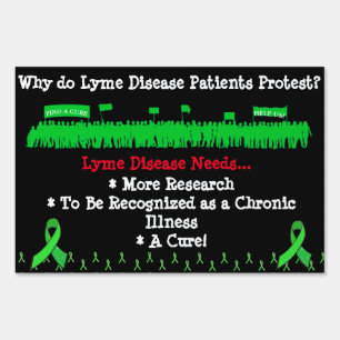 Lyme Disease Protest & May is Awareness Month Sign
