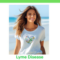 Lyme Disease Support and Awareness, Womans Plus Plus Size T-Shirt