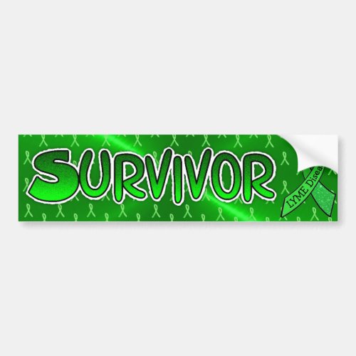 Lyme Disease Survivor Awareness Ribbons Bumper Bumper Sticker