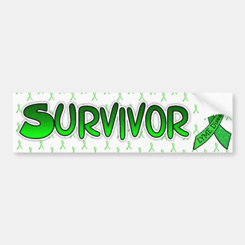 Lyme Disease Survivor Awareness Ribbons Bumper Bumper Sticker