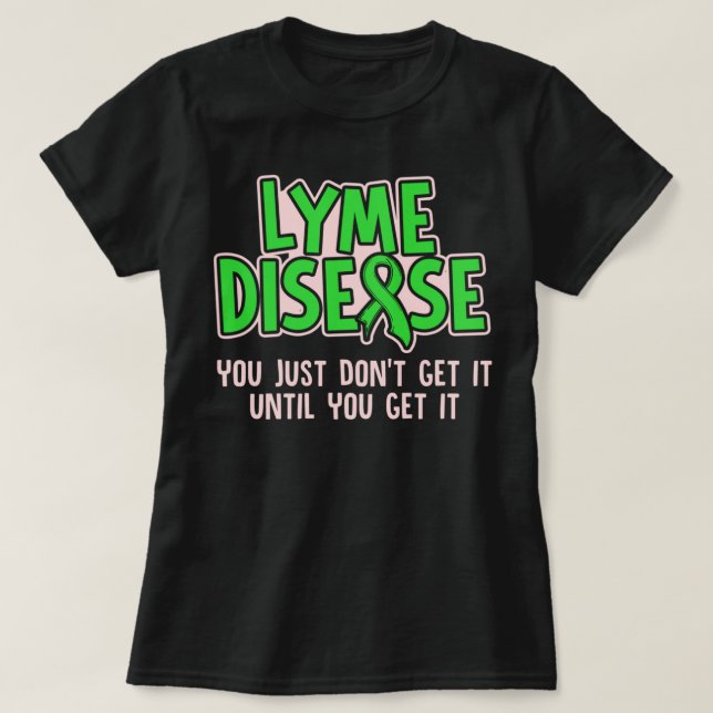 Lyme Disease Survivor Infect Warrior Awareness Swe T-Shirt (Design Front)