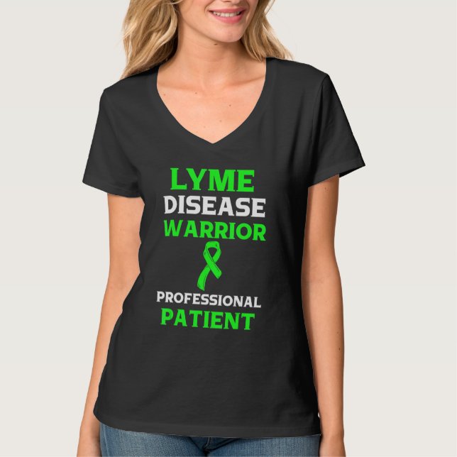 Lyme Disease Survivor Warrior Awareness  70 T-Shirt (Front)