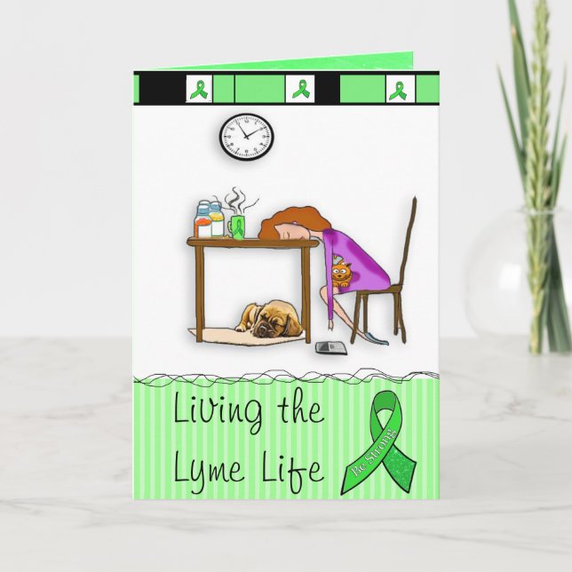 Lyme Disease "Thinking of You" Support Card (Front)
