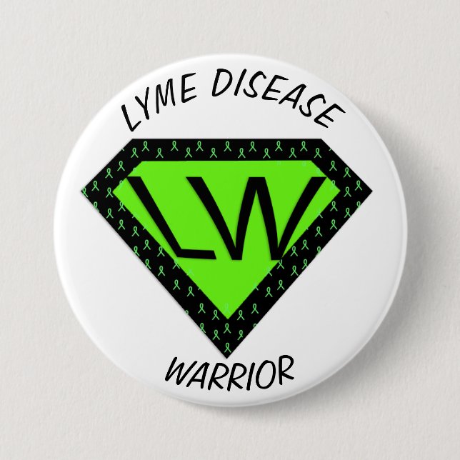 Lyme Disease Warrior Button (Front)