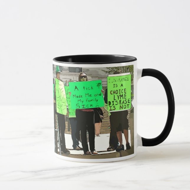 Lyme Lives Here Lyme Disease Awareness Cup (Right)