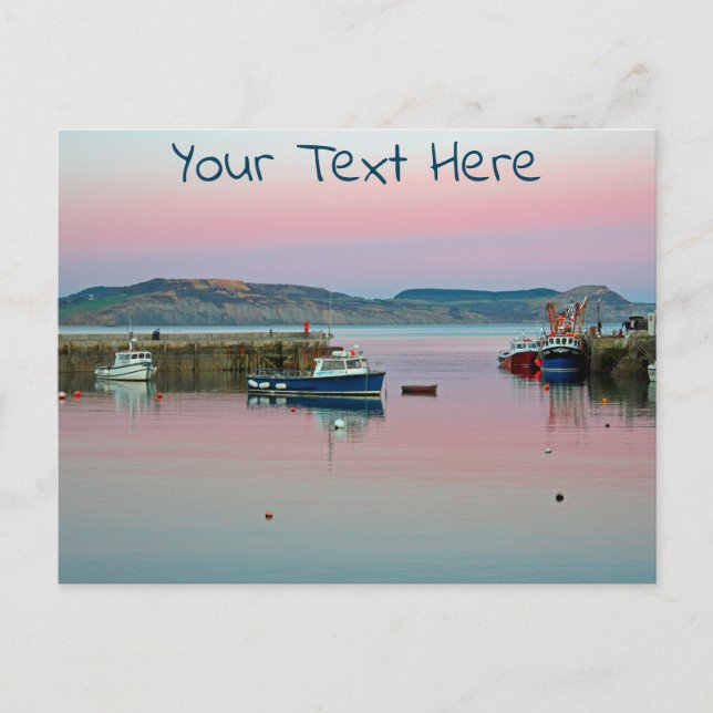 Lyme Regis customizable Postcard (Front)