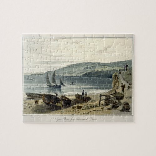 Lyme Regis from Charmouth Dorset from A Voyage Jigsaw Puzzle