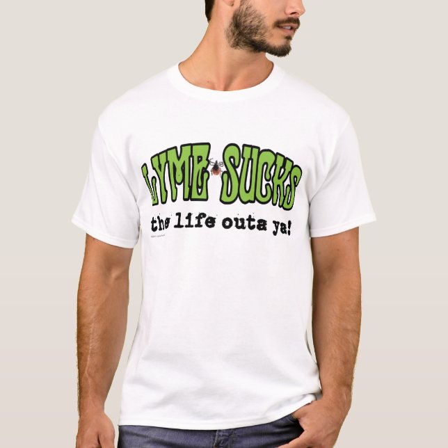 Lyme Sucks T-Shirt (Front)
