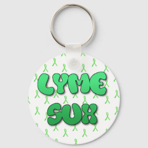 Lyme Sux Key Chain