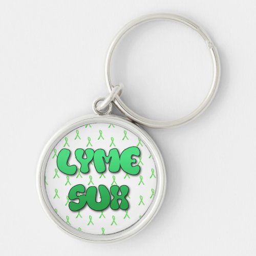 Lyme Sux Key Chain