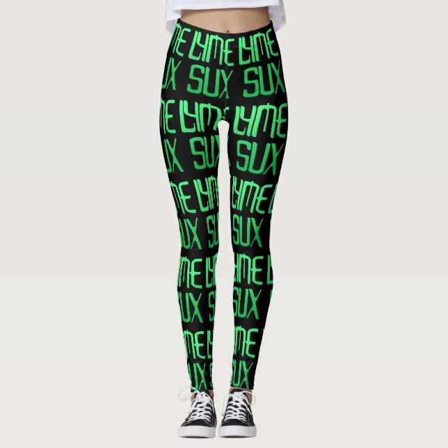 Lyme Sux Leggins Leggings (Front)