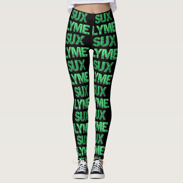 Lyme Sux Leggins Leggings (Front)