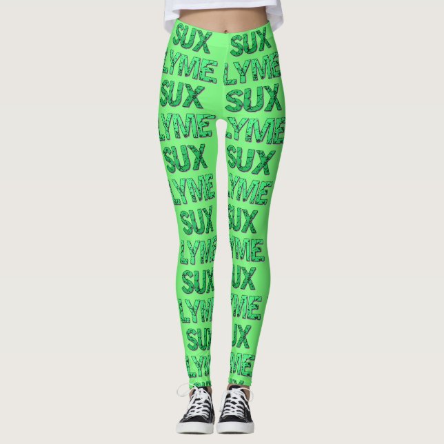 Lyme Sux Leggins Leggings (Front)
