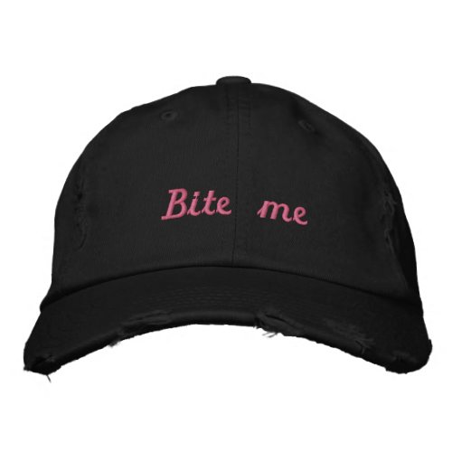 Lyme_Ticked Black Pink Bite Me Hat _ Kendelle