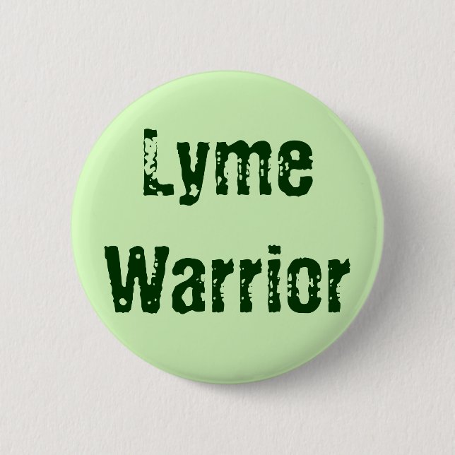 Lyme Warrior Pinback Button (Front)