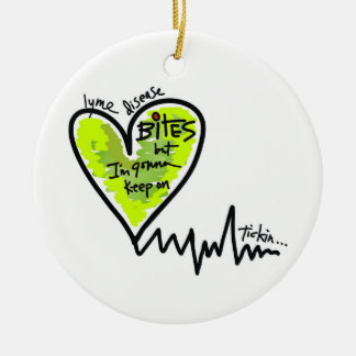 LymeAngels / Lyme Bites! Ceramic Ornament