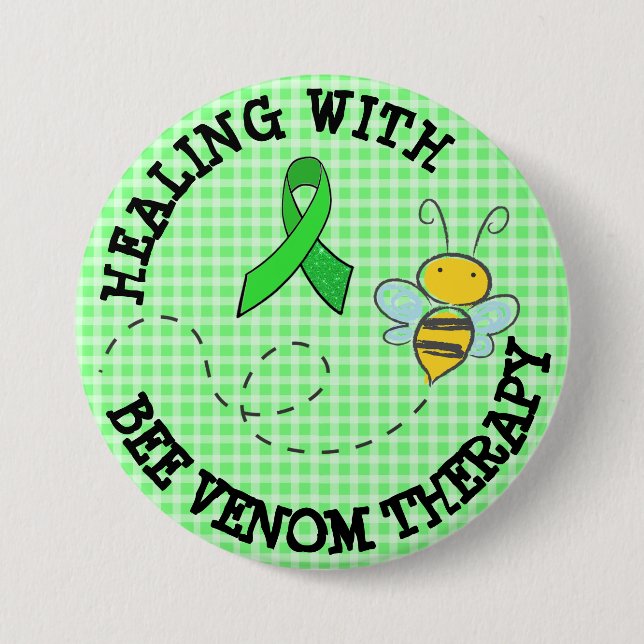 Lymies for Bee Venom Therapy Button (Front)