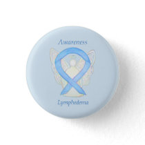 Lymphedema Awareness Angel Ribbon Art Pin