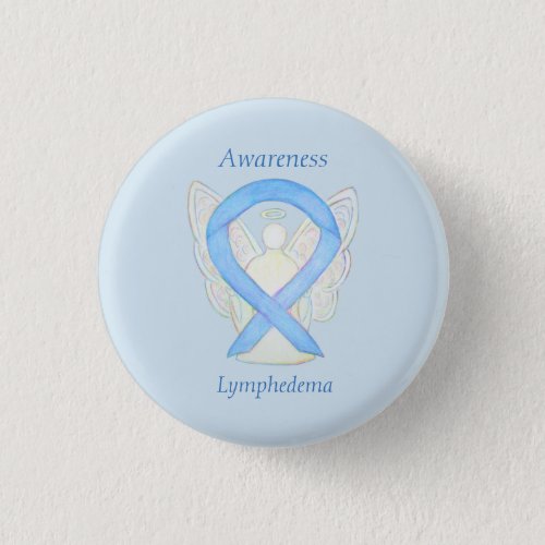 Lymphedema Awareness Angel Ribbon Art Pin