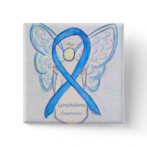 Lymphedema Awareness Angel Ribbon Art Pin