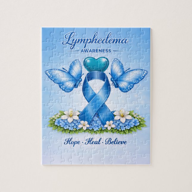 Lymphedema Awareness puzzle (Vertical)